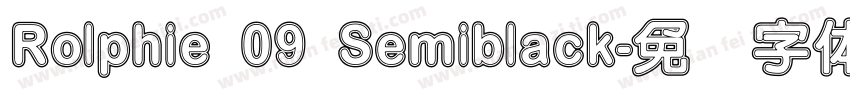 Rolphie 09 Semiblack字体转换